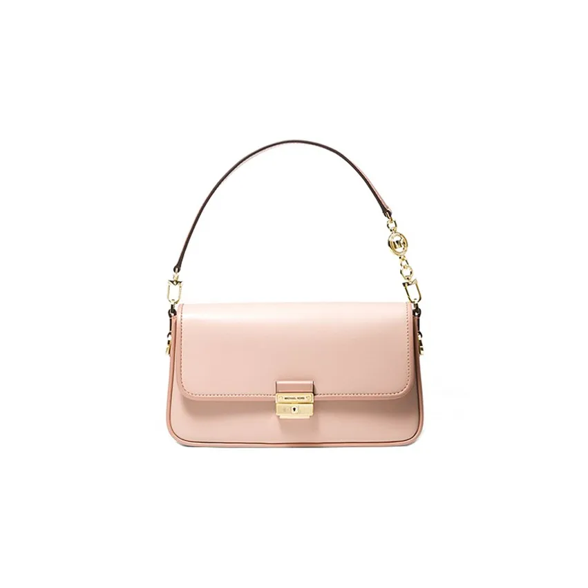 MICHAEL KORS Bradshaw Leather Crossbody Handbag Trumpets Women's Pink
