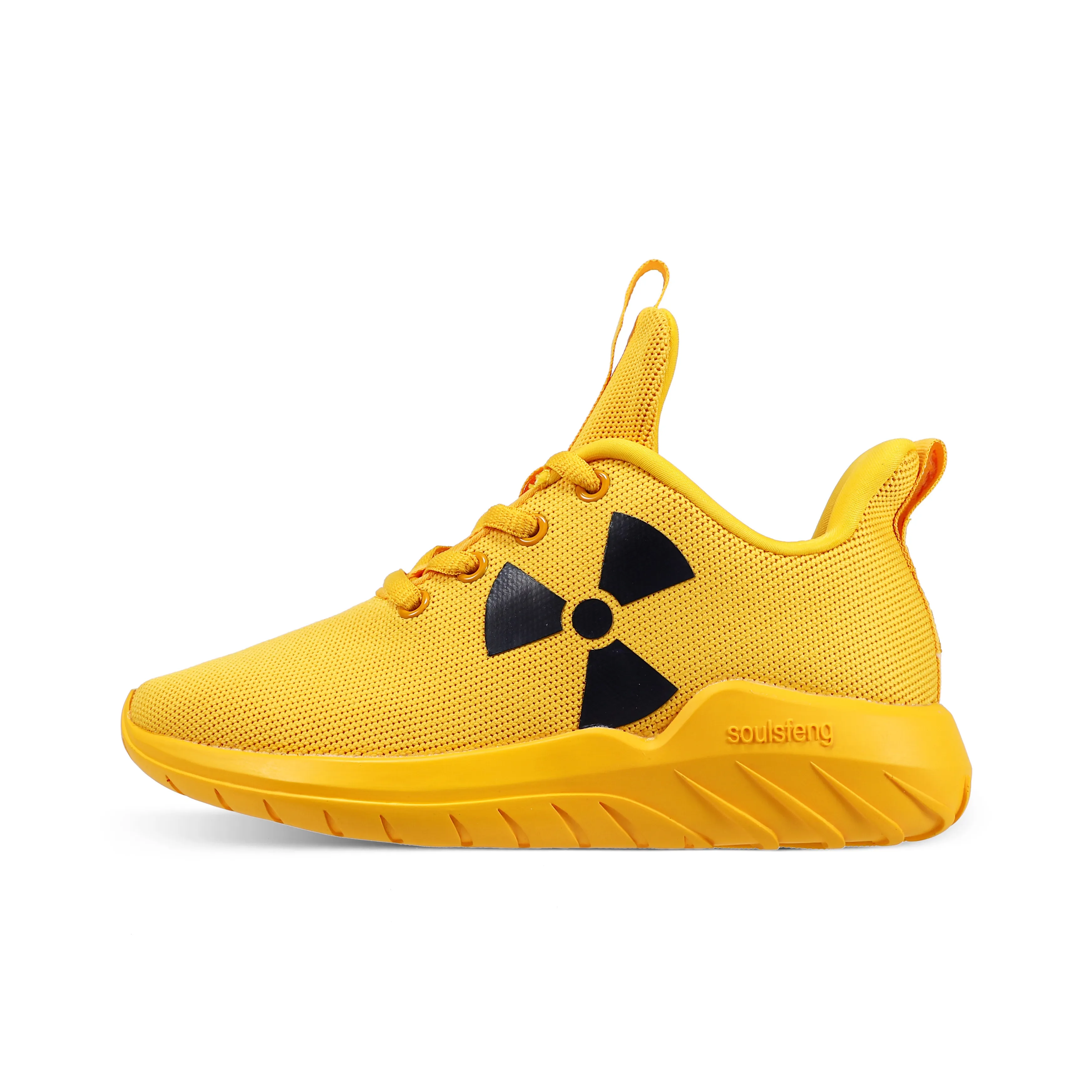 SOULSFENG Wear Resistant Breathable Slip Resistant Low Top Casual Shoes Orange