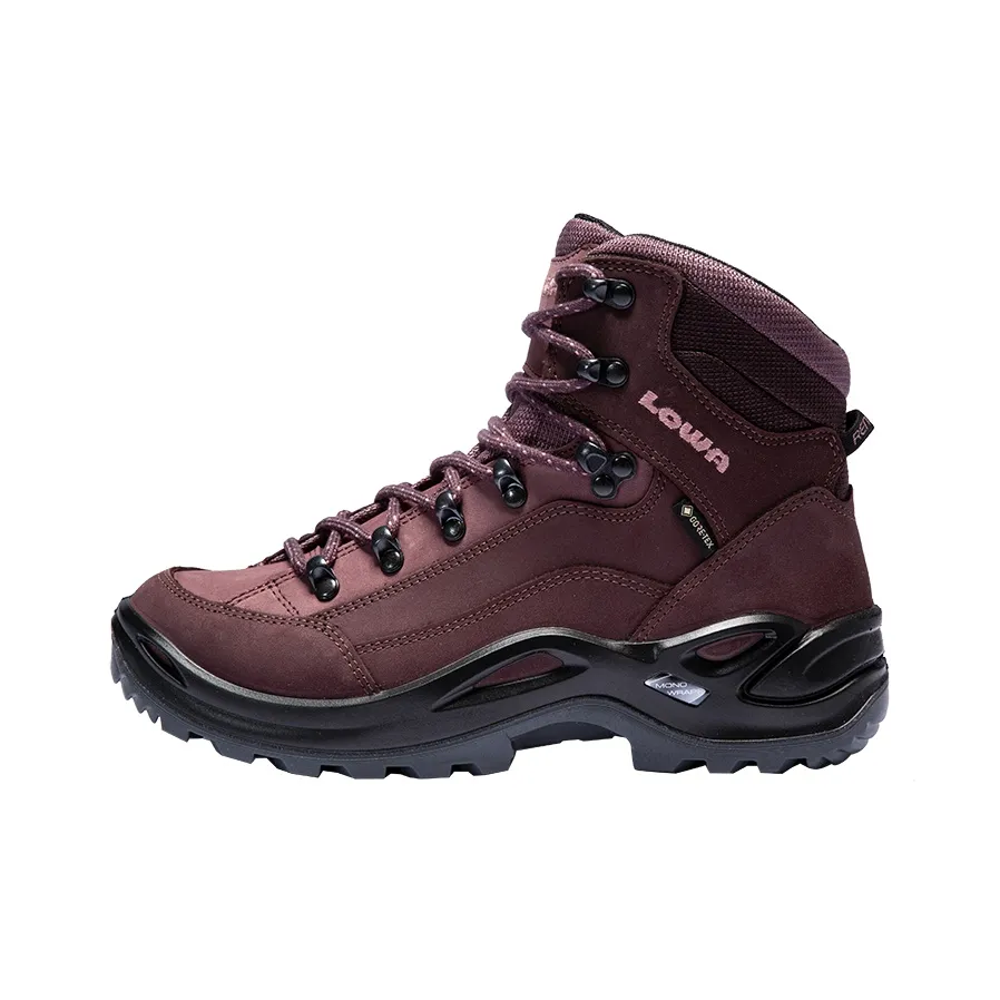 Lowa Renegade Gt Abrasion Resistant, Breathable, And Waterproof Mid Top Outdoor Shoes Women's Fuchsia