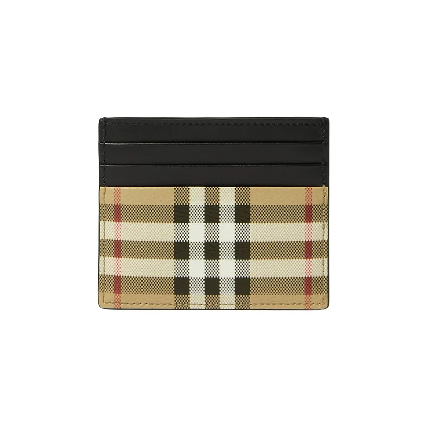 Burberry PU (полиуретан) Полиуретан Картхолдер Женский Архивный Бежевый