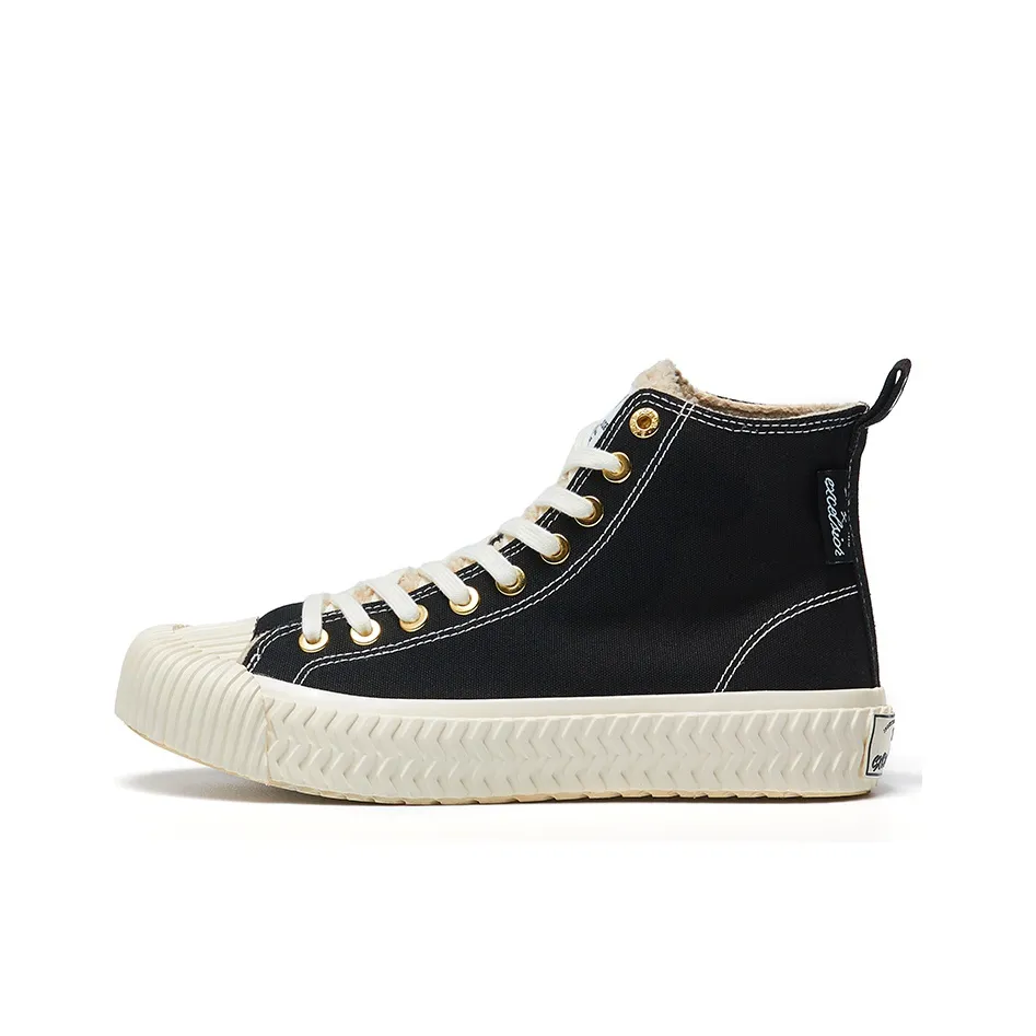 Excelsior Canvas Shoes Unisex High Top Classic Black