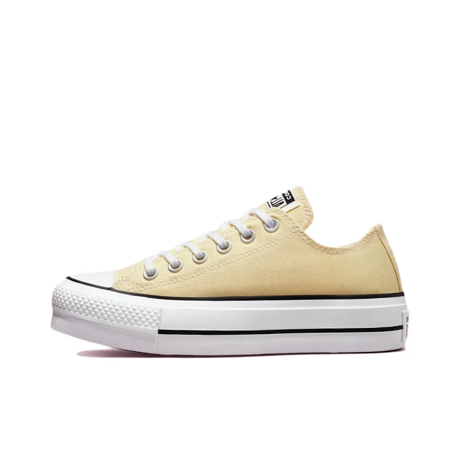 Converse Women's Chuck Taylor All Star Lift Platform Low 'Seasonal Color   Lemon Drop' Women's