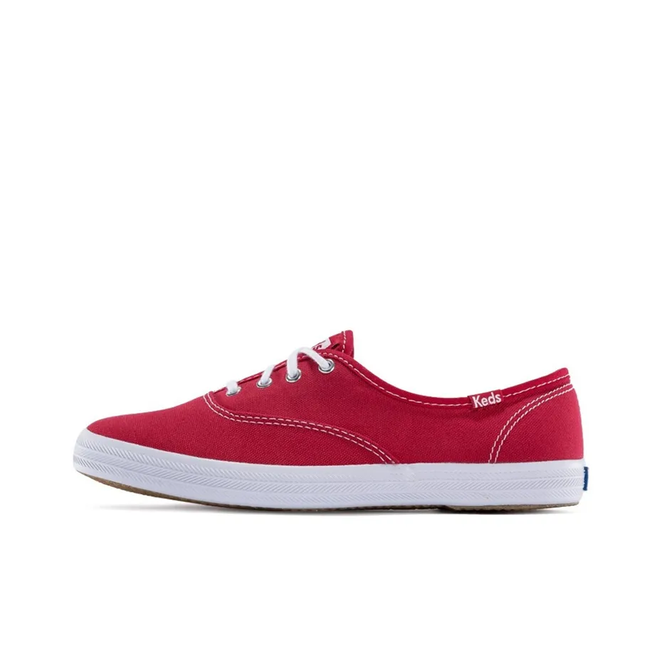 Keds Canvas Shoes Women's Low-Top Red White