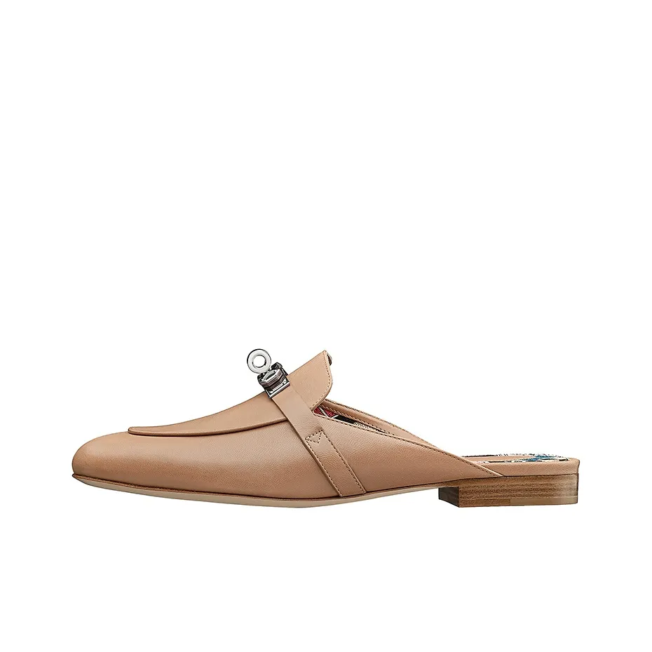 HERMES Oz Casual Single Shoes Women's Brown