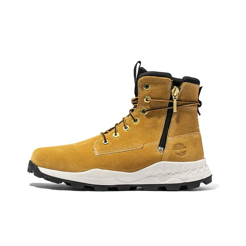 timberland Row Brooklyn Side Zip Boot 'Wheat Nubuck With Camo'