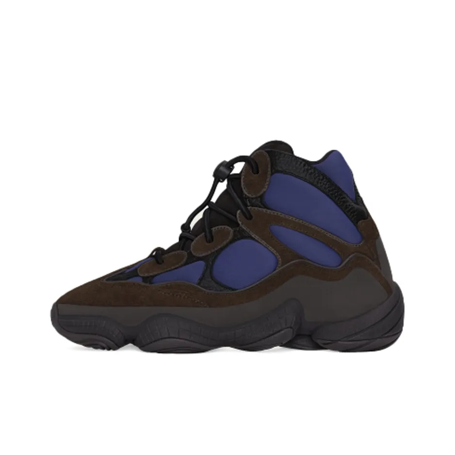 Adidas Originals Yeezy 500 Chunky Sneakers Unisex High Top Black/Blue