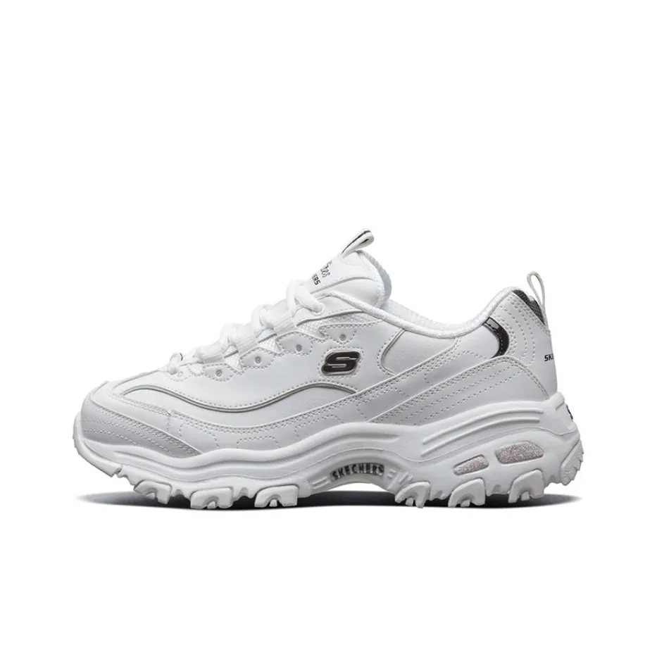 Skechers D'Lites Gs White/Black Women's