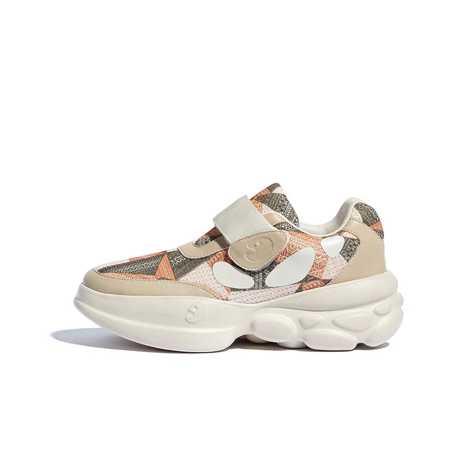 U.IN Разрисованная Путешественная Обувь Modern Artistic Longda 1 Толстая Подошва Женская