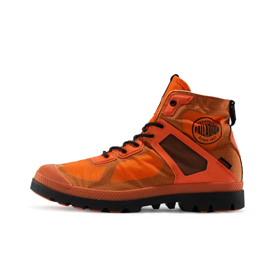 Palladium Pampa L+ VPR WP+ II Waterproof And Breathable Cushioning High-Top Canvas Shoes Unisex Fire Orange