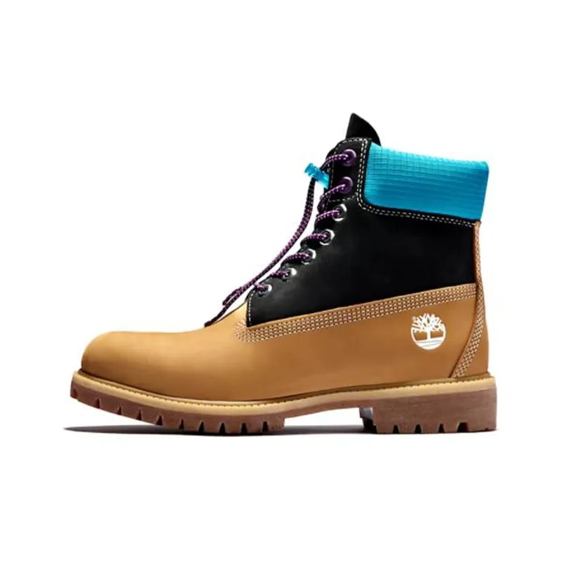 Timberland Premium 6 Inch Wheat Black Boots