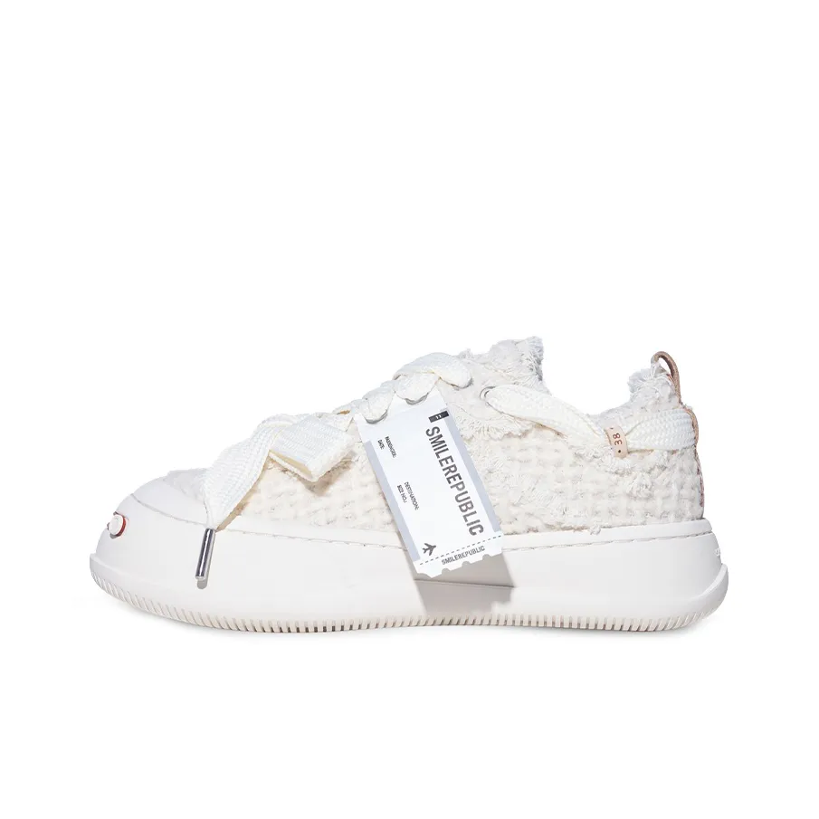 SMILEREPUBLIC Износостойкие Низкие Кеды Женские Белые Год Кролика