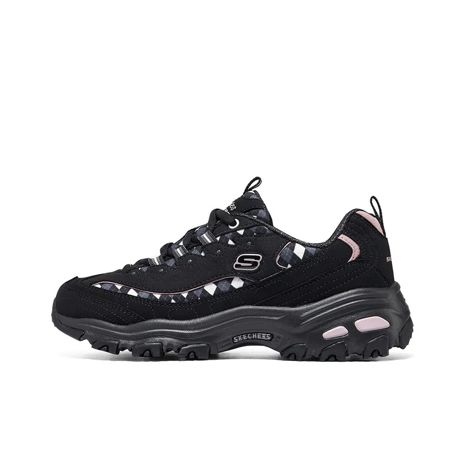 Skechers Sport D'Lites Fancy Leopard 10 'Black Pink' Women's