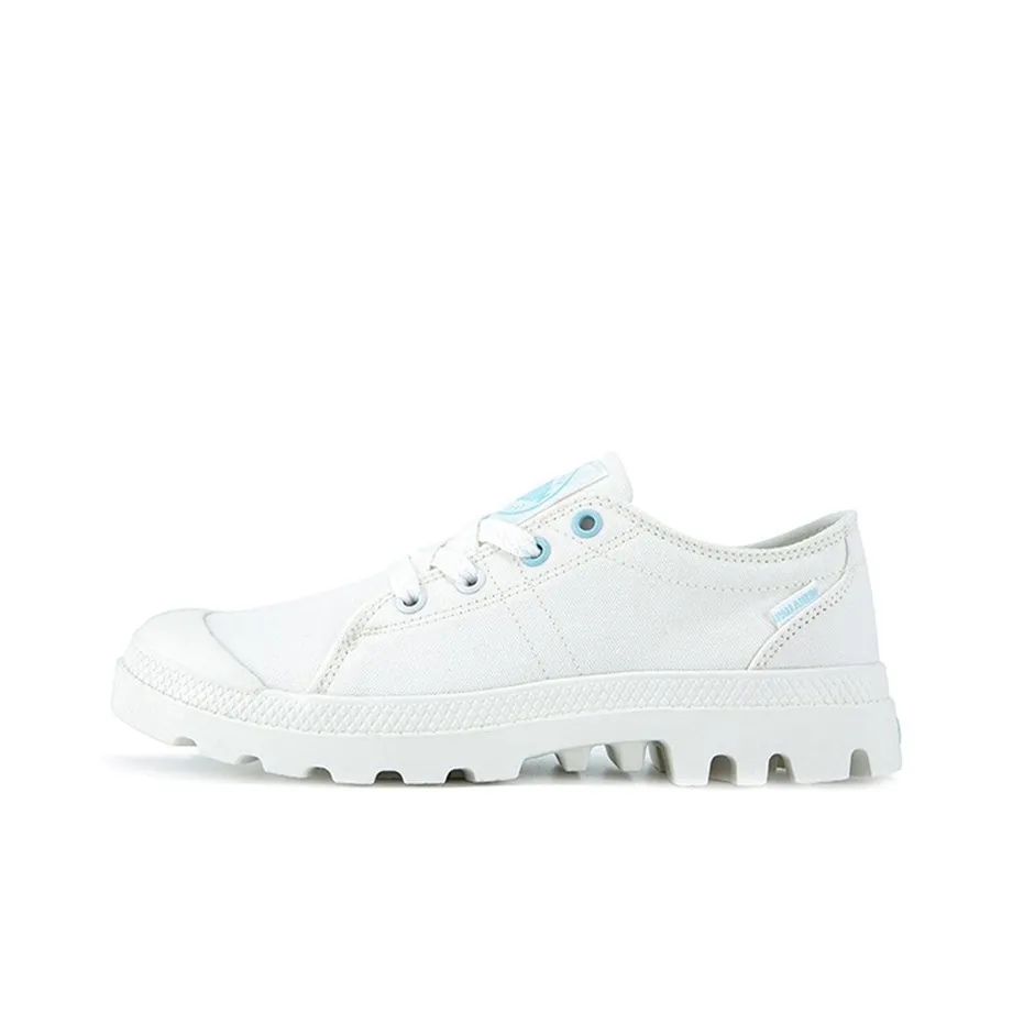 Palladium Canvas Shoes Unisex Low Top White