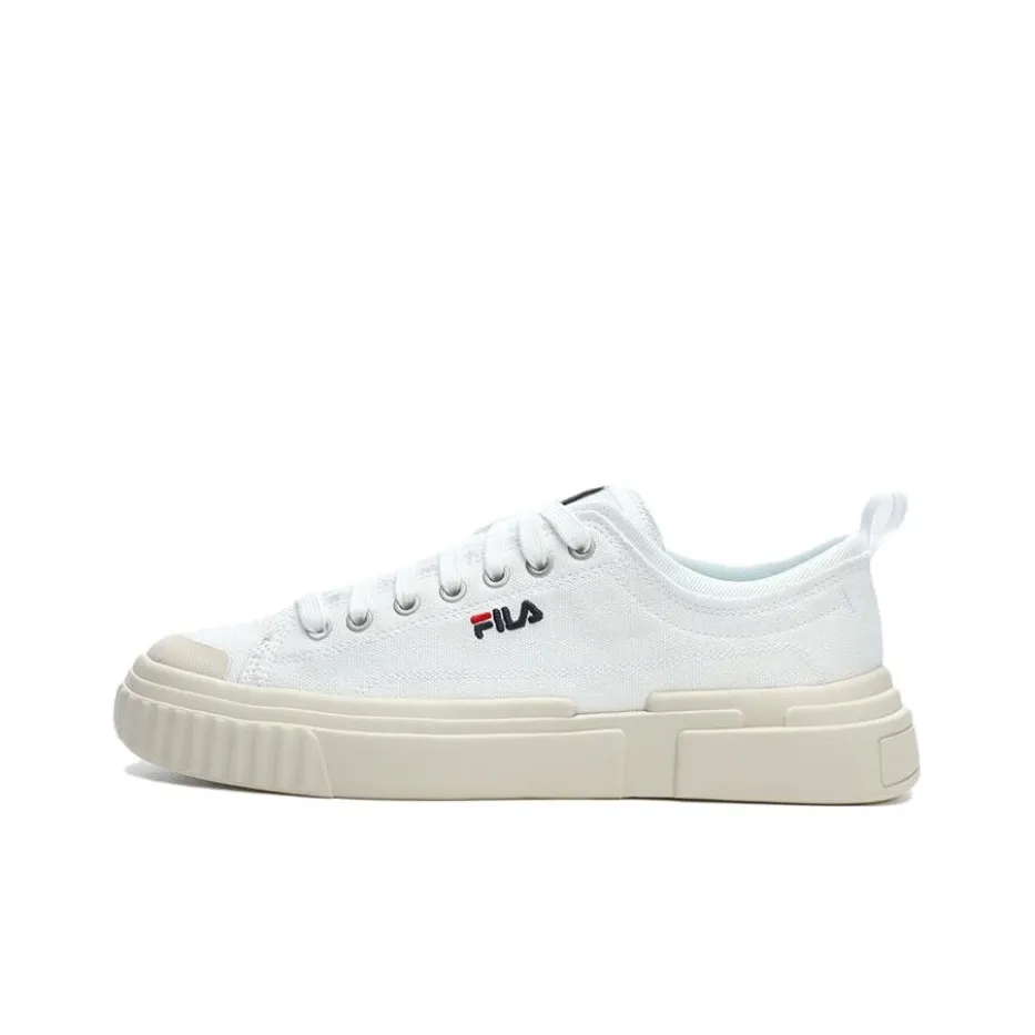 FILA LOOP Low Top Canvas Shoes Men's Sail White