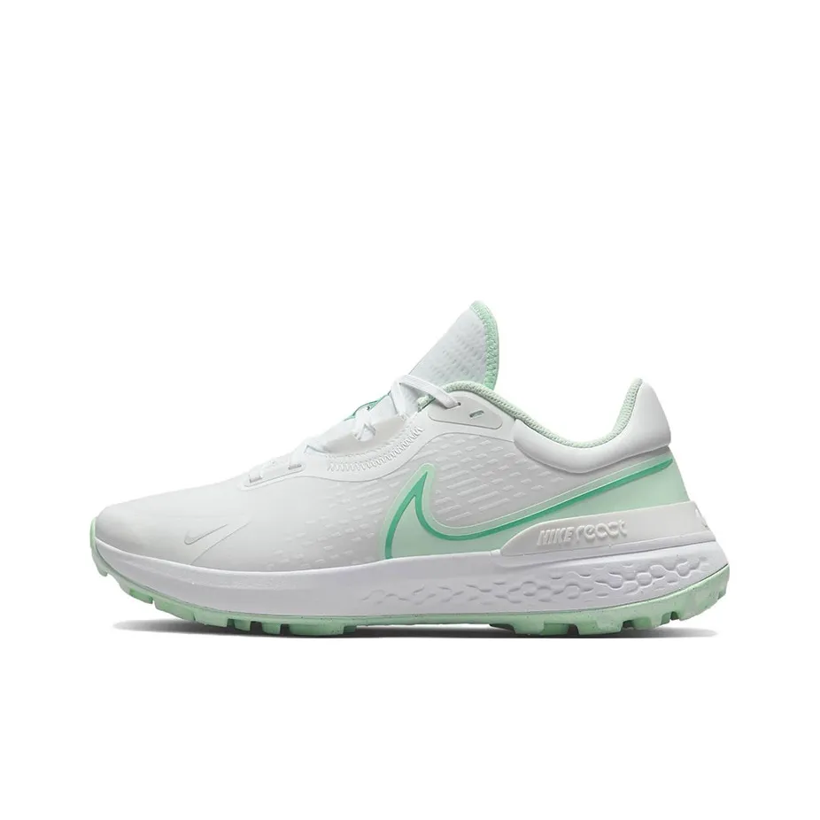 Nike React Infinity Pro 2 Амортизаторы противоскользящие устойчивые к истиранию низкий топ обувь для гольфа мужской белый зеленый