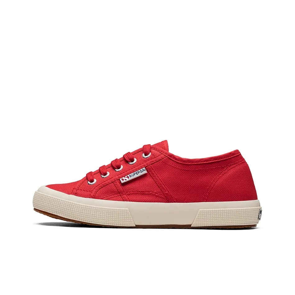 SUPERGA Canvas Shoes Unisex Low Top Red