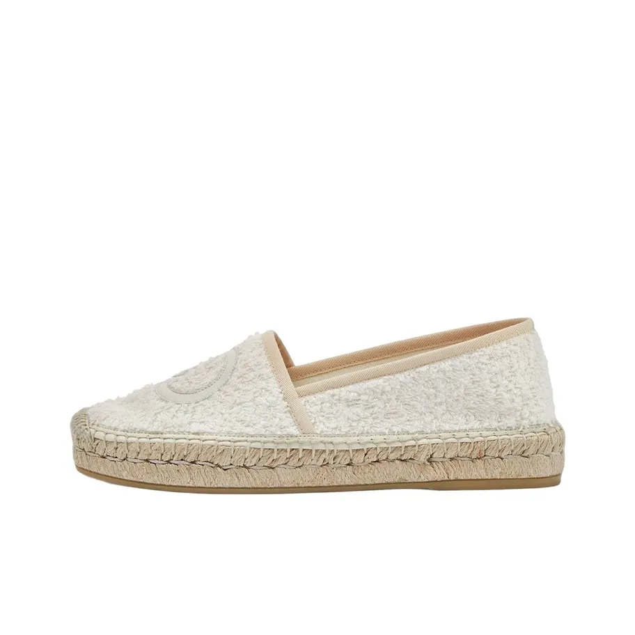 GUCCI Interlocking Flat Shoes Women's Beige
