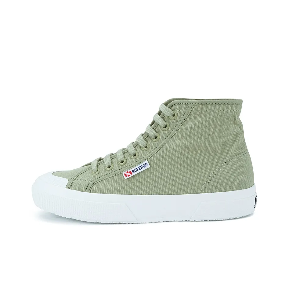 SUPERGA Canvas Shoes Unisex High Top Green