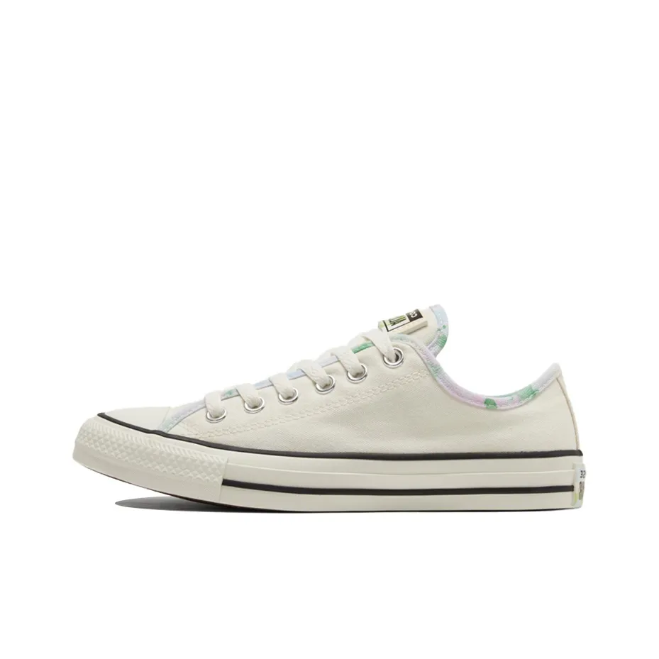 Converse Chuck Taylor All Star Износостойкие Низкие Кеды Женские Бежевые Многоцветные