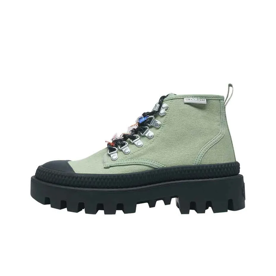 GOOD BAI противоскользящие устойчивые к истиранию высокие топы кеды унисекс светлый зеленый