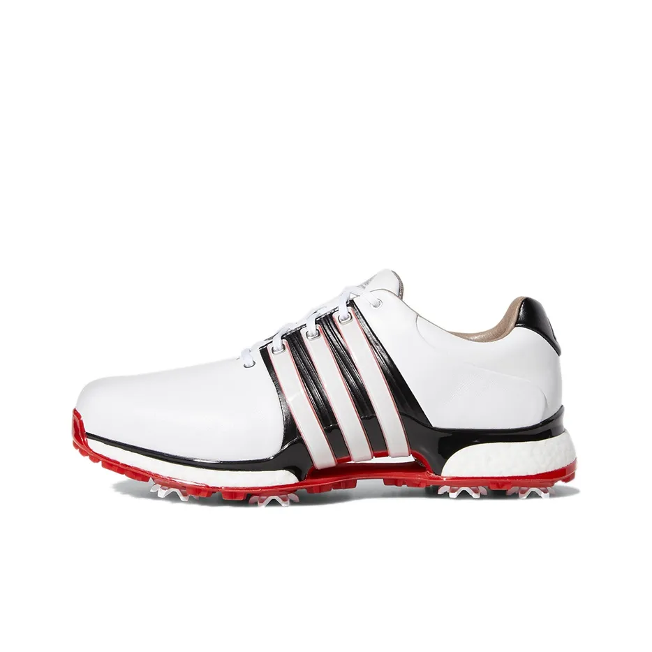 Adidas Tour360 XT Устойчивая к истиранию Низкая Обувь для гольфа Мужская Белый Черный Красный