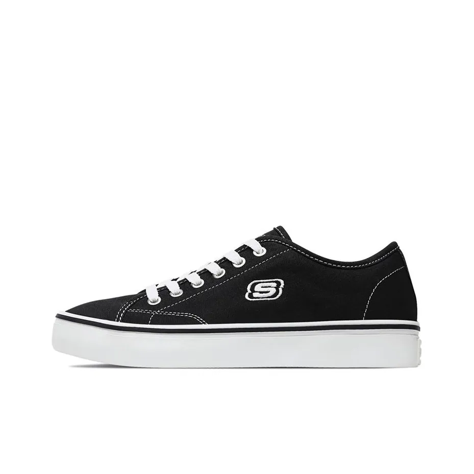 Skechers Cupsole 1 Low Canvas Shoes Black Women's