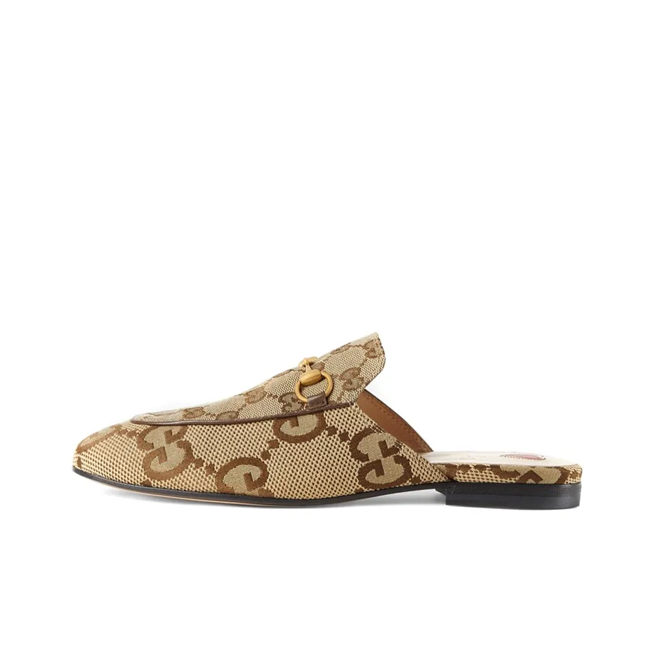 GUCCI Women's Jumbo Gg Princetown Slipper 'Camel' Women's