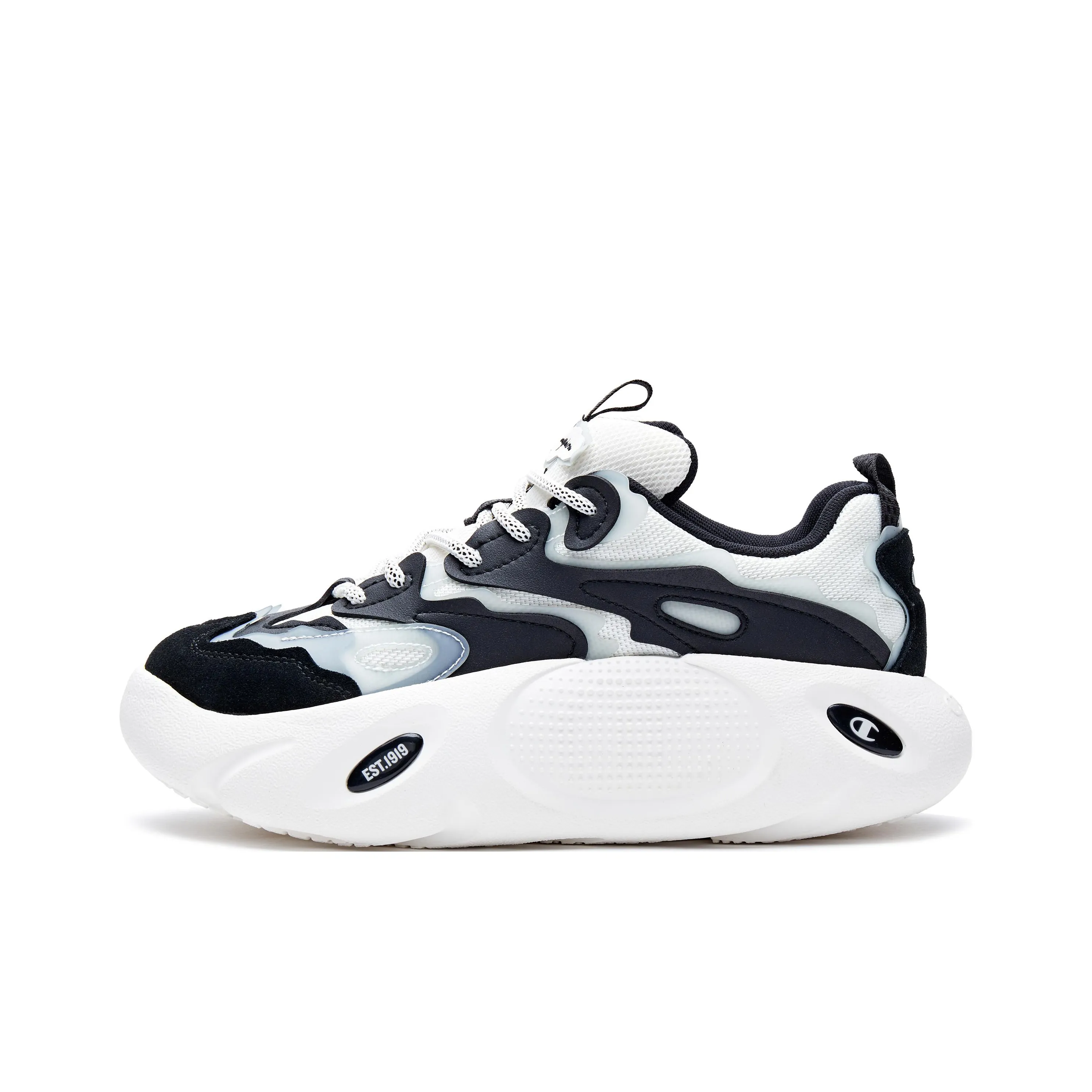 Champion Low Top Chunky Sneakers Women's Black White