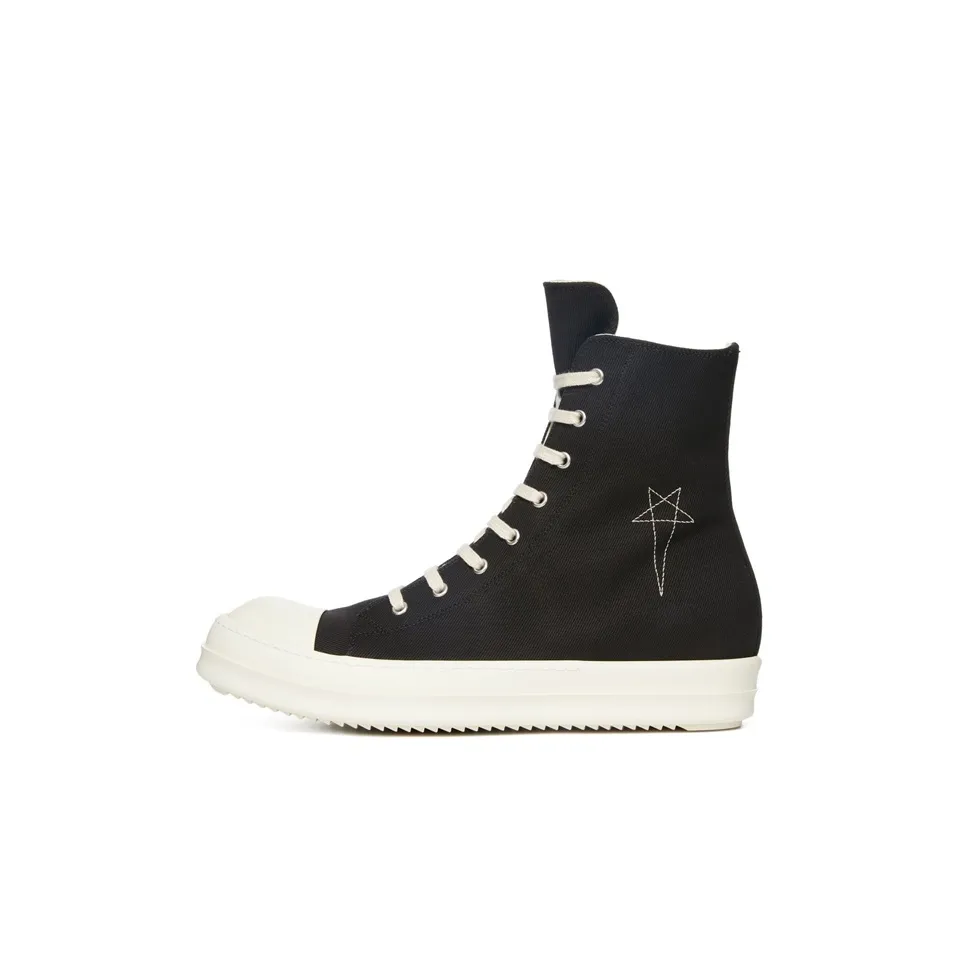 Rick Owens DRKSHDW High Top Black Milk