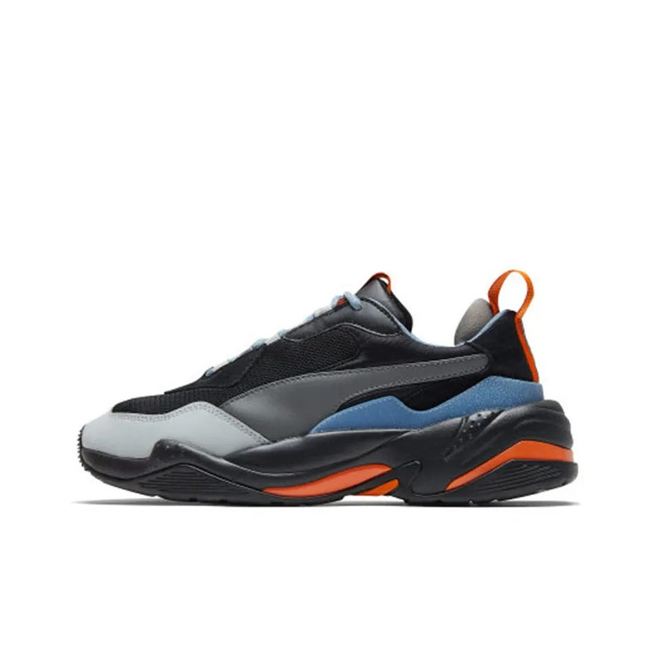 PUMA Thunder Модный 2,0 Low Топ Толстая подошва Кроссовки Унисекс Черный Серый Синий