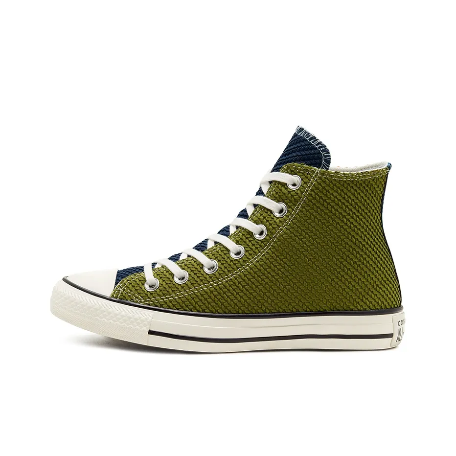 Converse Chuck Taylor All Star High Топ Кеды Женские Зеленый Желтый Пэчворк