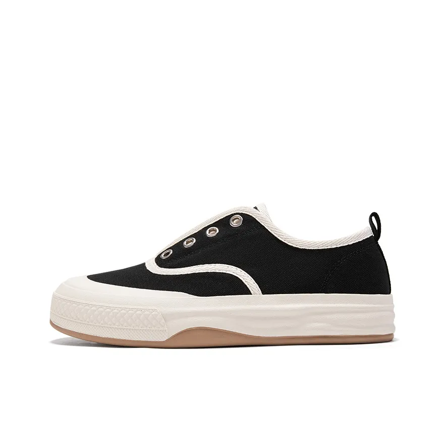 Feiyue Anti Slip Wear Resistant Low Top Canvas Shoes Women's Black