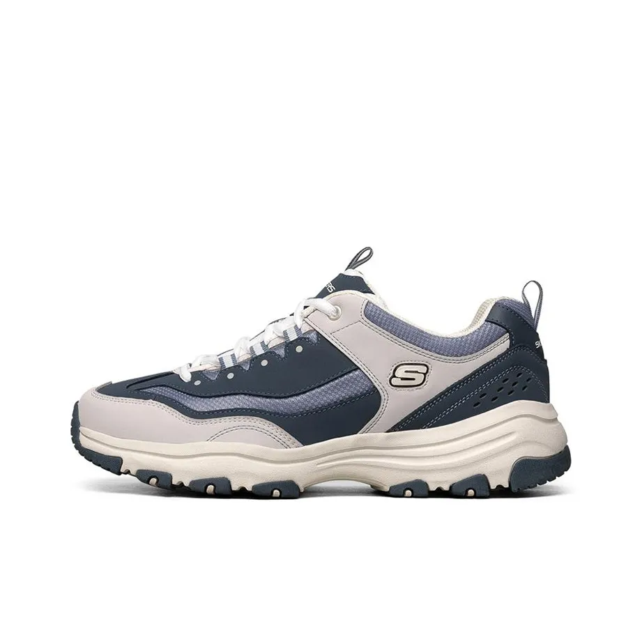Skechers I Conik Oreo Blue Mountain Coffee Low Top Chunky Sneakers Men's Marine Blue