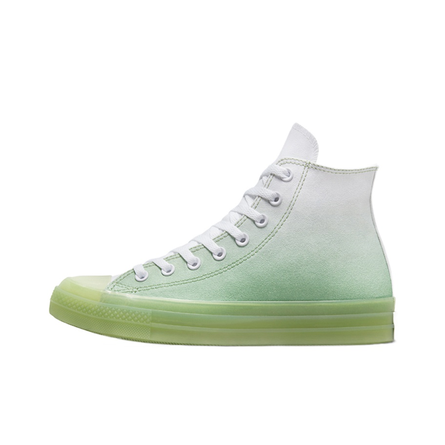 Pink and green chuck taylors on sale