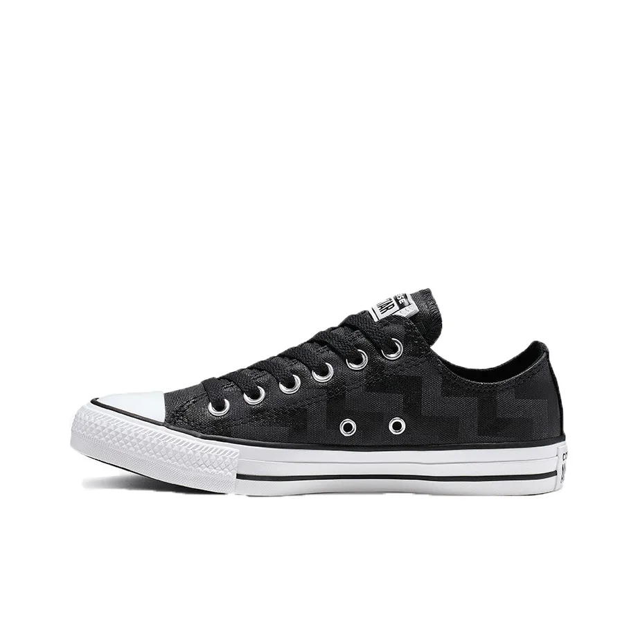 Converse Chuck Taylor All Star Low Top Холст Низкие Кеды Женские Черный Белый