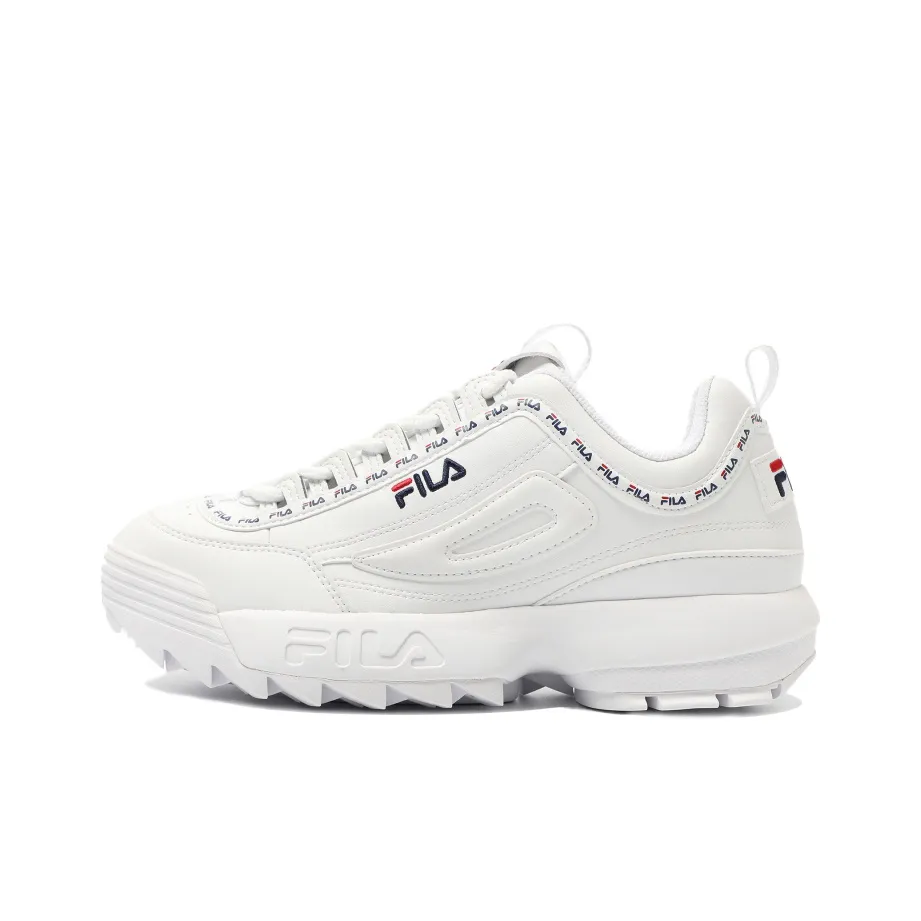 FILA Disruptor 2 Low Топ Толстоподошвенные кроссовки Унисекс Белый Корейский стиль