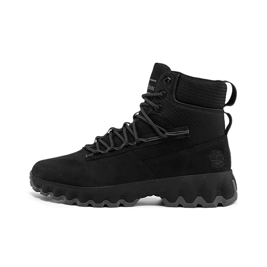 Timberland Greenstride Edge Waterproof Wide Fit Boots 
Black Nubuck
