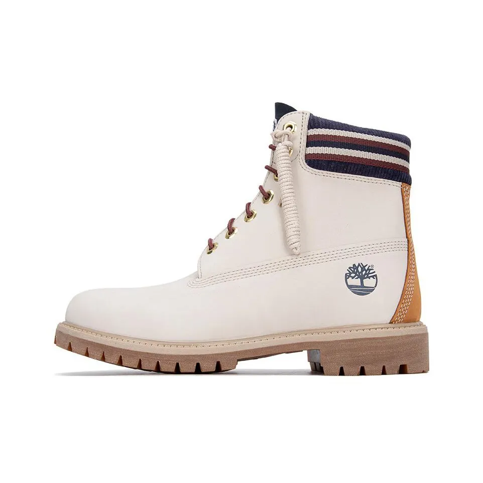 Timberland 6 Inch Waterproof Boot 'White Orange'