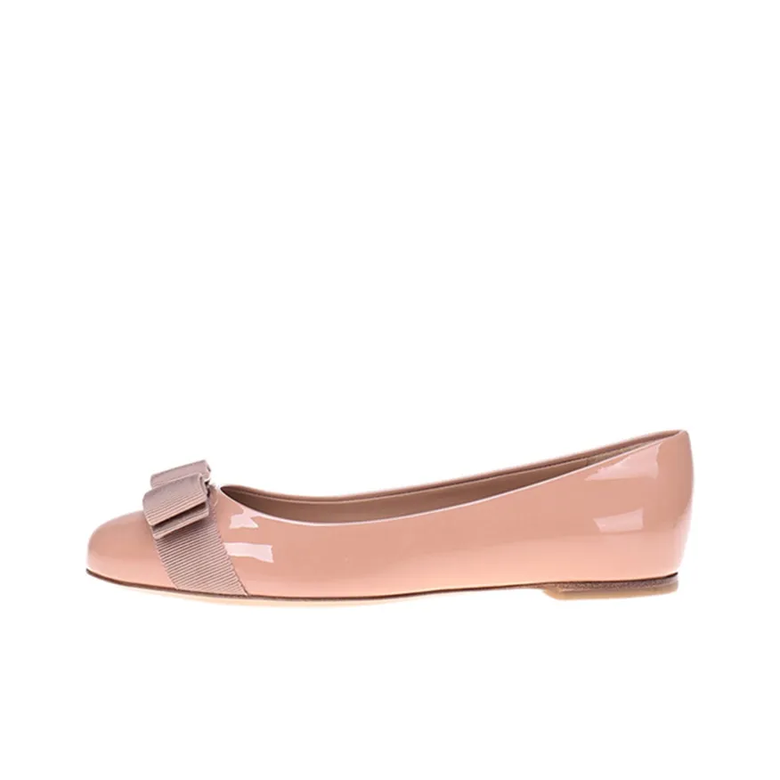FERRAGAMO Varina Flat Shoes Women's Dark Pink