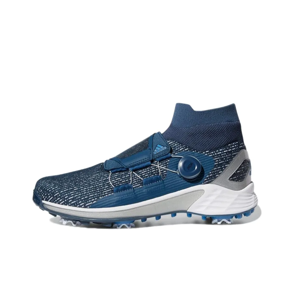 Adidas Zg21 Motion Primegreen Boa Mid Golf Crew Navy Silver Metallic Cloud White