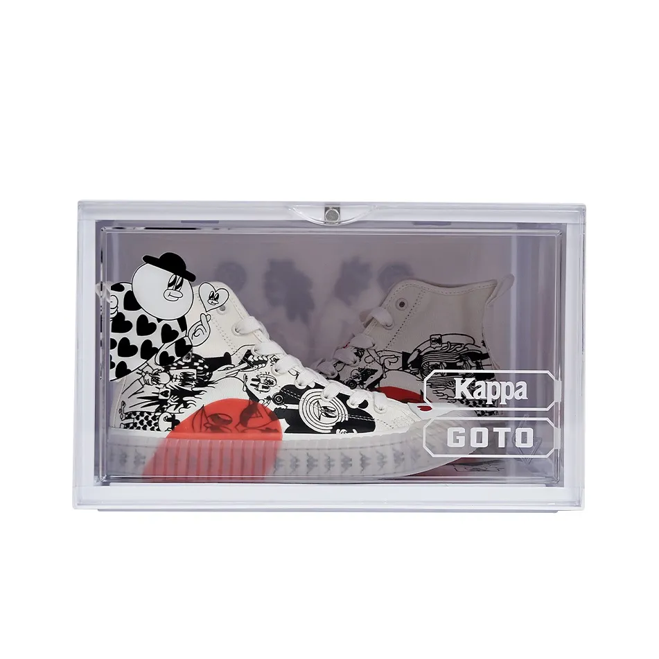 Kappa LALA COMPANY Canvas Shoes Unisex High Top Korean White