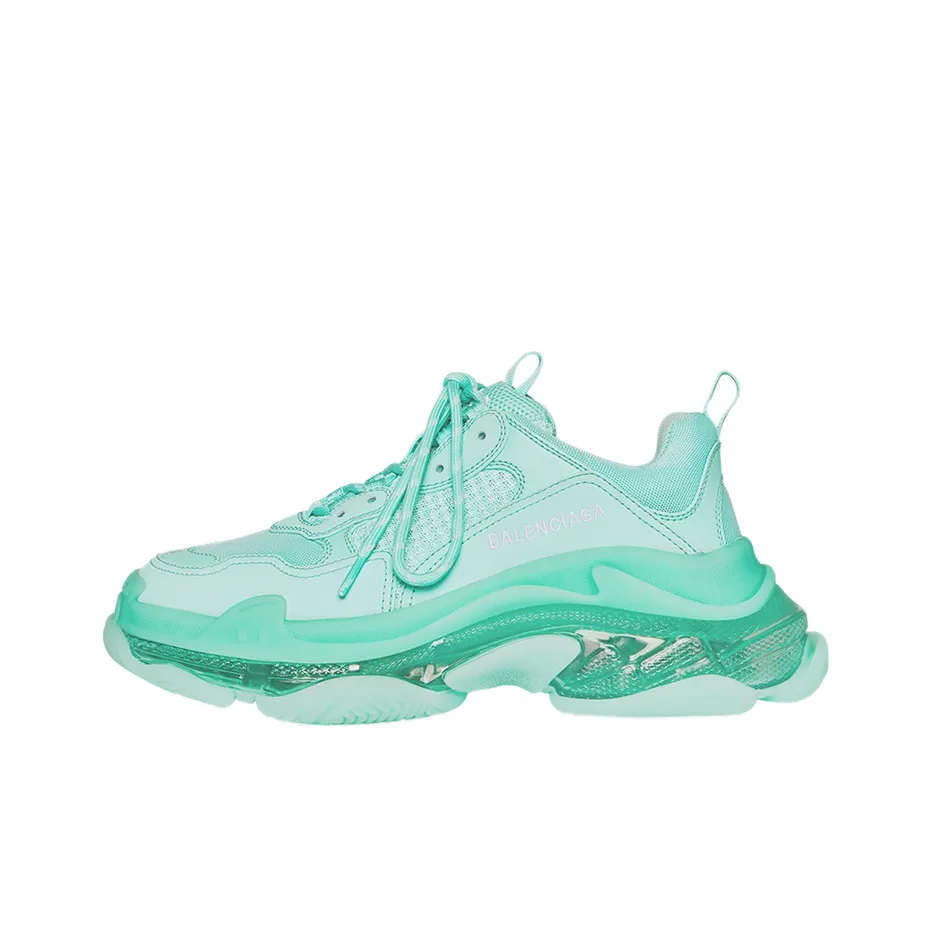 Balenciaga Triple S Clear Sole Green Women's