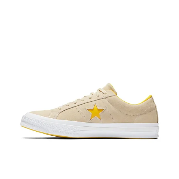 Converse One Star Series O Low Top Canvas Shoes Unisex Light Brown Yellow