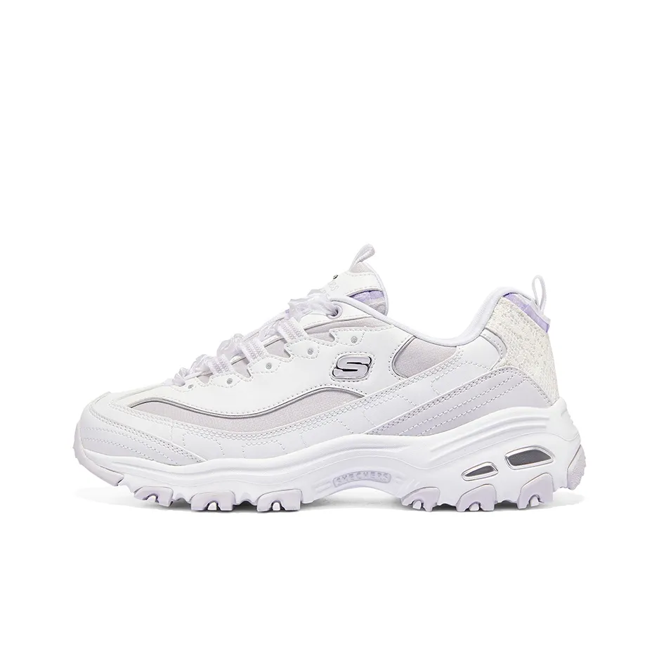 Skechers D'Lites 1.0 'White Purple' Women's