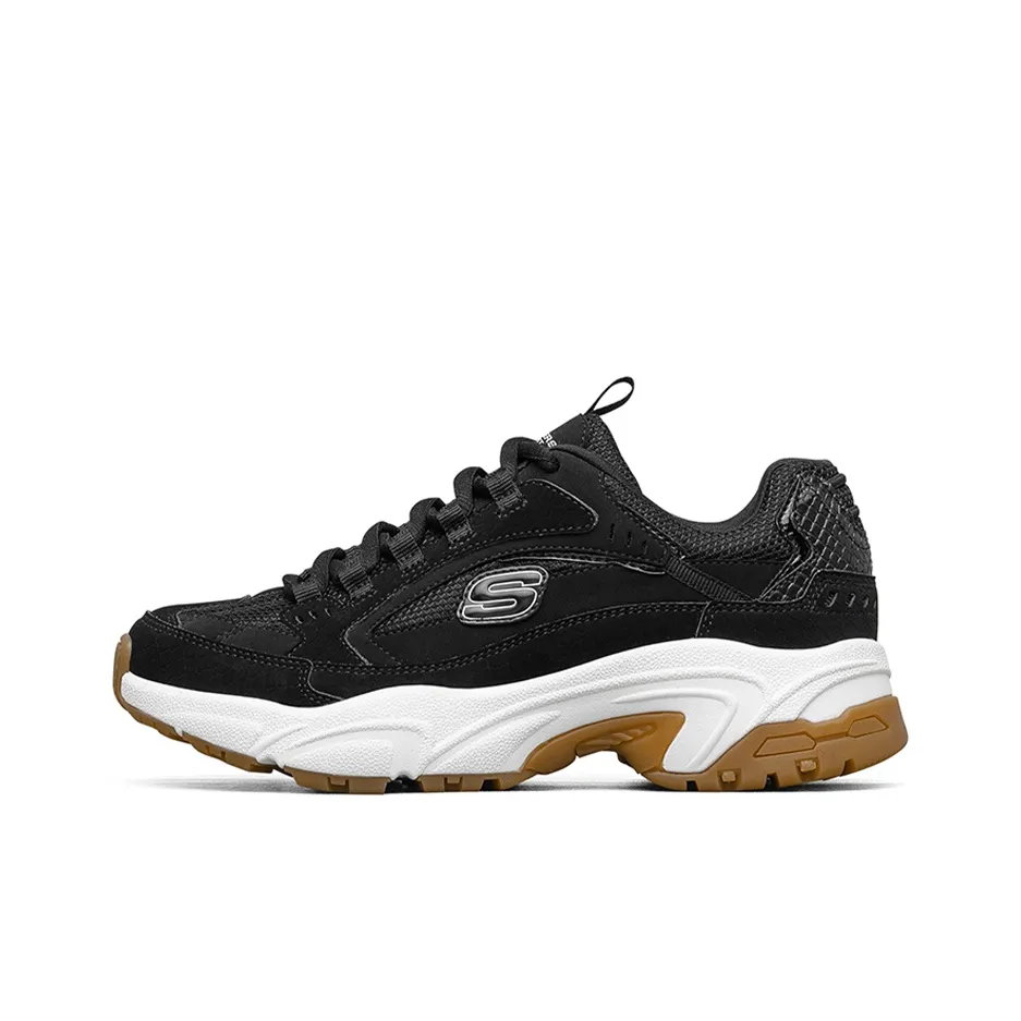 Skechers Stamina Shock Absorbers Low Top Chunky Sneakers Women's Black