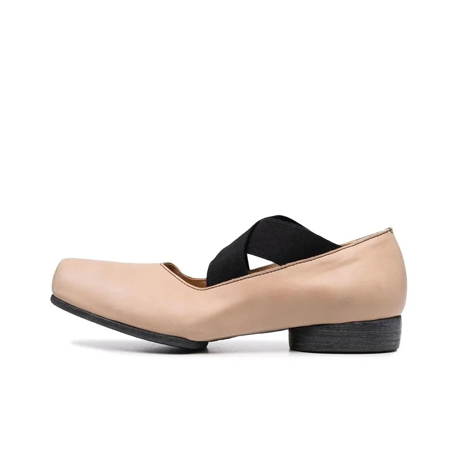 UMA WANG Ballerina Square Toe Elasticated Pumps