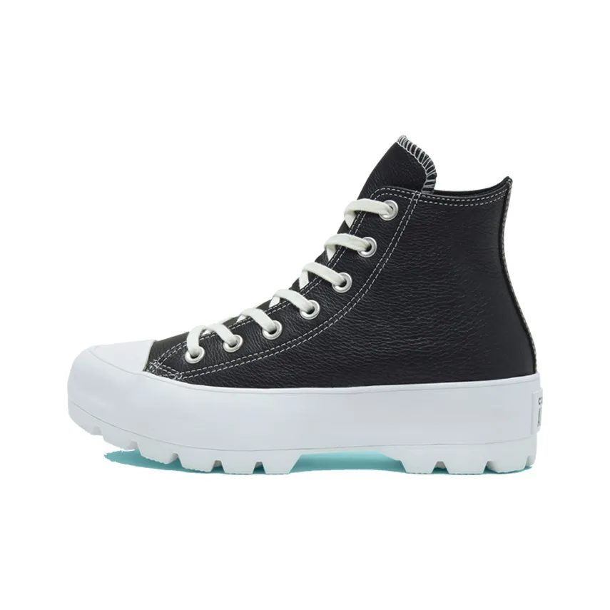 Chuck Taylor All Star Women's Converse Lugged Leather High 'Black White' Women's