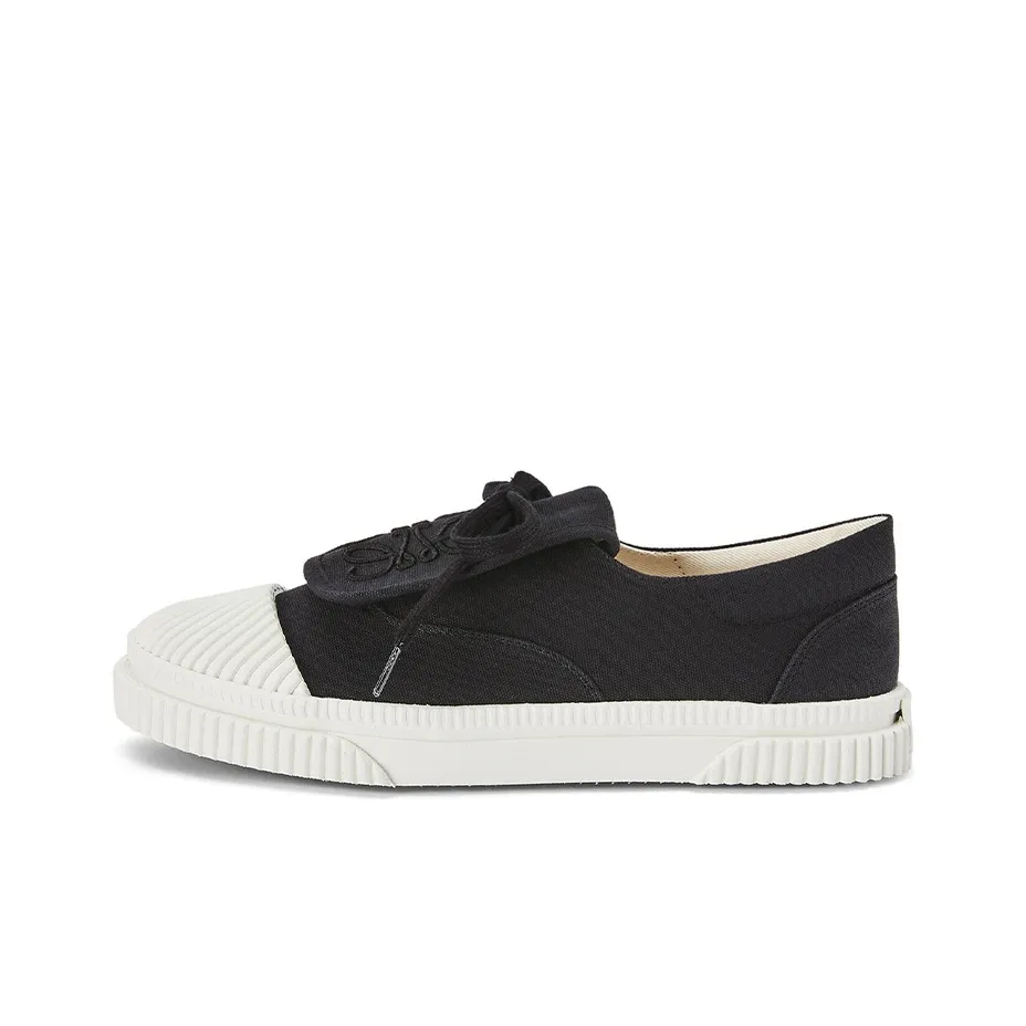 LOEWE Anagram Wear resistant And Lightweight Low Top Canvas Shoes Women's