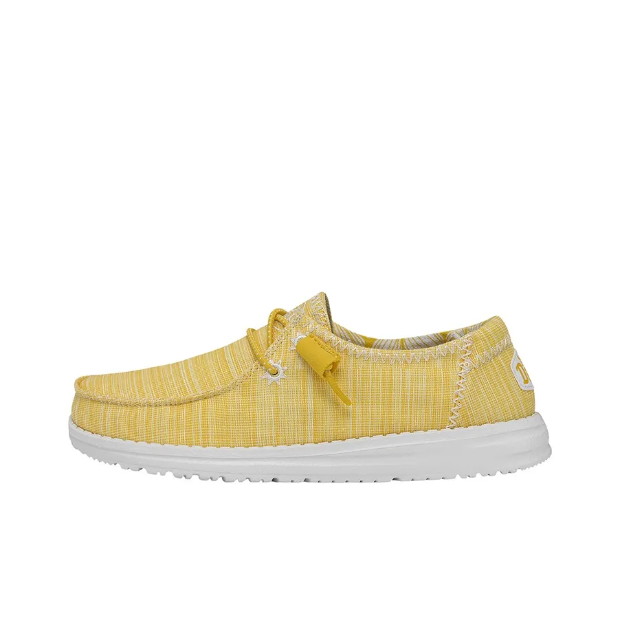 Heydude Canvas Shoes Classic Women's Low Top Bright Yellow