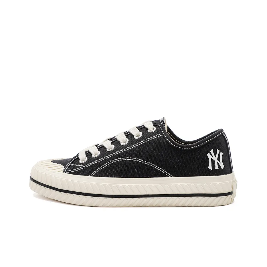 MLB Playball Wear Resistant Low Top Canvas Shoes Unisex Black